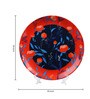 Multicolor Ceramic Yoshihisa Floral Decorative Plate