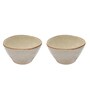 Handcrafted Matte 775ml White Ceramic (Set of 2) Serving Bowl
