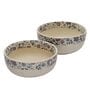 Multicolor Ceramic Handcrafted Midsummer Night'S Dream Collection- Stoneware Serving Bowls(8" & 7" Dia) -Set Of 2