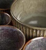 Handmade Brown Ceramic (Set of 6) Dinner Bowl