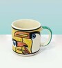 Handmade Penguin Print Multicolor Ceramic (Set of 2) Coffee Mug
