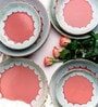 Pink 7 Inch Multicolour Ceramic (Set of 6) Side Plate