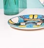 Tropical Bay 7 Inch Blue & White Ceramic (Set of 6) Side Plate