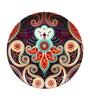Multicolor Ceramic Yucca Majestic Paisley Decorative Wall Plate