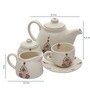 Buti Cream Ceramic (Set of 15) Teaware Set