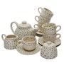Gunner Multicolour Ceramic (Set of 15) Teaware Set
