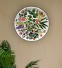 Multicolor Ceramic The Vibrant Bliss Decorative Wall Plate