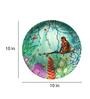 Multicolor Ceramic Tropical Jungle Scenes Decorative Wall Plate