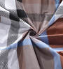Multicolor Checkered 300 TC Cotton Blend Single Bedsheet with 1 Pillow Cover