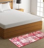 Red Chenille 55 x 22 Inches Machine Made Floor Runner