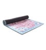 Pink And Blue Chenille 55 x 22 Inches Machine Made Floor Runner