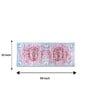 Pink And Blue Chenille 55 x 22 Inches Machine Made Floor Runner