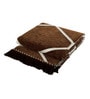 Camel Brown Chenille Abstract 5 x 7 Feet Machine Made Carpet