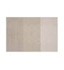 Grey Clara Rectangular Textured PVC Dining Table Placemat