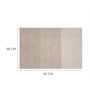 Grey Clara Rectangular Textured PVC Dining Table Placemat