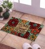 Multicolor Slogan Coir 14 x 24 Inches Anti Skid Door Mat