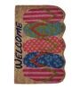 Multicolor Slogan Coir 24 x 16 Inches Stain Resistant Door Mat