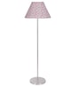 Multicolor Cotton Cotton Conical Shade Steel Floor Lamp Steel Base