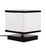 Multicolor Cotton  Shade Traditional Table Lamp With Black  Base