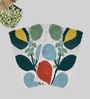 Multicolor Cotton 16X24 Inches Anti-Skid Bath Mat Set Of 2