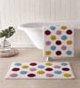 Multicolor Cotton 16X24 Inches Anti-Skid Bath Mat Set Of 2