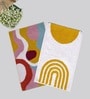Yellow Cotton 16X24 Inches Anti-Skid Bath Mat Set Of 2
