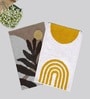 Multicolor Cotton 16X24 Inches Anti-Skid Bath Mat Set Of 2