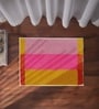 Pink Cotton 16X24 Inches Anti-Skid Bath Mat