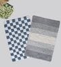 Multicolor Cotton 16X24 Inches Anti-Skid Bath Mat Set Of 2