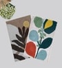 Multicolor Cotton 16X24 Inches Anti-Skid Bath Mat Set Of 2