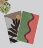 Multicolor Cotton 16X24 Inches Anti-Skid Bath Mat Set Of 2