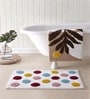 Multicolor Cotton 16X24 Inches Anti-Skid Bath Mat Set Of 2