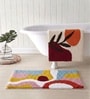 White Cotton 16X24 Inches Anti-Skid Bath Mat Set Of 2