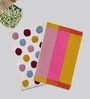 Multicolor Cotton 16X24 Inches Anti-Skid Bath Mat Set Of 2