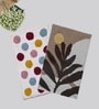 Multicolor Cotton 16X24 Inches Anti-Skid Bath Mat Set Of 2