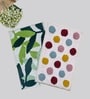 Multicolor Cotton 16X24 Inches Anti-Skid Bath Mat Set Of 2