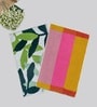 Multicolor Cotton 16X24 Inches Anti-Skid Bath Mat Set Of 2