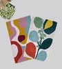 Multicolor Cotton 16X24 Inches Anti-Skid Bath Mat Set Of 2