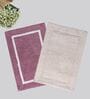 Multicolor Cotton 16X24 Inches Anti-Skid Bath Mat Set Of 2