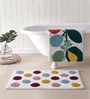 Multicolor Cotton 16X24 Inches Anti-Skid Bath Mat Set Of 2