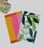 Multicolor Cotton 16X24 Inches Anti-Skid Bath Mat Set Of 2