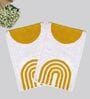 Yellow And White Cotton 16X24 Inches Anti-Skid Bath Mat Set Of 2