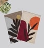 Multicolor Cotton 16X24 Inches Anti-Skid Bath Mat Set Of 2