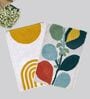 Multicolor Cotton 16X24 Inches Anti-Skid Bath Mat Set Of 2