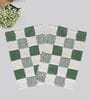 Green Cotton 16X24 Inches Anti-Skid Bath Mat Set Of 2