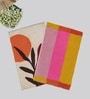 Multicolor Cotton 16X24 Inches Anti-Skid Bath Mat Set Of 2