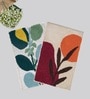 Multicolor Cotton 16X24 Inches Anti-Skid Bath Mat Set Of 2