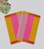 Multicolor Cotton 16X24 Inches Anti-Skid Bath Mat Set Of 2