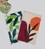 Multicolor Cotton 16X24 Inches Anti-Skid Bath Mat Set Of 2