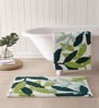 Multicolor Cotton 16X24 Inches Anti-Skid Bath Mat Set Of 2